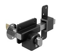 Gatemate 1490116 Euro Profile 70 mm Single Locking Long Throw Garage Garden Door Gate Lock with 5 Keys Fitting Kit and Thumb Turn