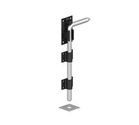 GATEMATE 18" (450mm) Gate Drop Bolt/Garage Door Bolt - Epoxy Black