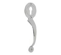 Gatemate Euro Lock Chrome Gate Pull Handle (L)22Cm (D)40mm