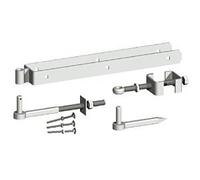 Gatemate Field Gate Adjustable Double Strap Hinge Set - 600mm - Galvanised