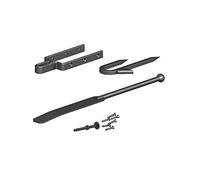 Gatemate Field Gate Spring Fastener Set with Staple Catch - 600mm - Epoxy Black