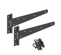 Gatemate Medium Tee Hinge - Epoxy Black - 16 inch / 406mm