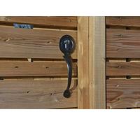 GateMate Pull Handle for Euro Long Throw Lock, Black