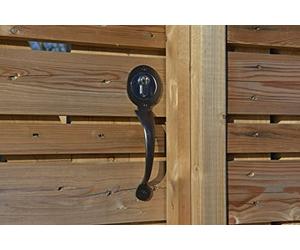 GateMate Pull Handle for Euro Long Throw Lock, Black