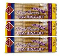 Gatenio Spelt Petit Beurre Tea Biscuits, Crisp Spelt Flour Tea Cookies, Classic Rectangular Biscuits for Tea & Coffee - 3-Pack (410g Each)