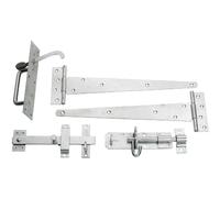 Gatepack C 450mm (18") - Medium Tee Hinges 450mm, Medium Brenton Padbolt 150mm & Medium Suffolk Latch