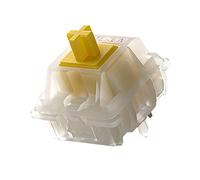 Gateron KS-3 MilkyYellow Switches - Smooth and Quiet Linear 5 Pin MX Mechanical Keyboard Switches for Gaming and Typing (70 Pcs)