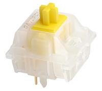 GATERON KS-3X1 Milky Yellow Pro V2 Pre Lubed 5pin Linear Switches for MX Mechanical Keyboard (90pcs, Milky Yellow Pro V2)