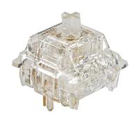 Gateron Mechkeeb North Pole 2.0 Switch Arctic 5pin Transparent Linear Mechanical Keyboard V2 Custom Switch 70g Suitable for MX Mechanical Keyboard (North Pole Yellow 70 PCS)