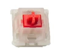 GATERON Milky Red Pro Keyboard Switches, KS-3X1 45g Force Linear RGB LED Pre Lubed 5 Pins Through-Hole LED Key Switches for MX Mechanical Keyboard(35PCS)