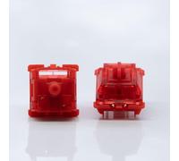 GATERON Phantom Red Keyboard Switches, Linear 45gf RGB LED Pre-lubed Key Switches for MX Mechanical Keyboard (Red, 110PCS)