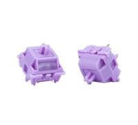 GATERON Smoothie Series Keyboard Switches, Linear Tactile Silent RGB LED 5 Pin Factory Pre-lubed Full POM Key Switches for MX Mechanical Keyboard (Grape Smoothie, 110)