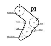 GATES 5087 Timing Belt for FIAT