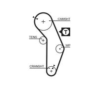 GATES 5350XS Timing Belt