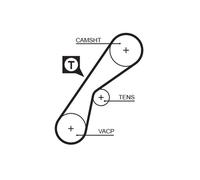 GATES 5407XS Timing Belt for RENAULT