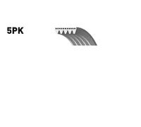 GATES 5PK1343 V-Ribbed Belt for DODGE,HYUNDAI,LANCIA,MITSUBISHI,VOLVO