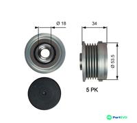 GATES ALTERNATOR FREEWHEEL CLUTCH OAP7202 FOR OPEL VAUXHALL