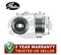 Gates Alternator Freewheel Clutch Pulley Fits Audi VW Porsche - OAP7166