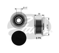 Alternator clutch pulley OAP7282 GATES for CITROËN PEUGEOT FIAT