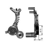 Gates Auxiliary Belt Tensioner fits Audi