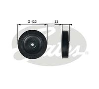 Gates Belt Tensioner Roller Pulley Guide For Renault Clio II 1998-