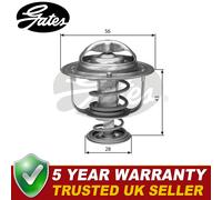 Gates Coolant Thermostat Fits Renault Master Vauxhall Movano - TH31271G1