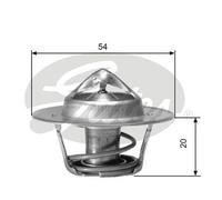Gates Coolant Thermostat TH00171G1 - To Fit Land Rover