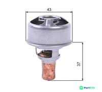 GATES COOLANT THERMOSTAT TH01483 FOR RENAULT SKODA VOLVO