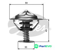 GATES COOLANT THERMOSTAT TH05982G1 FOR ISUZU MITSUBISHI NISSAN
