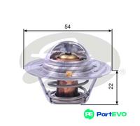 GATES COOLANT THERMOSTAT TH12888G2 FOR NISSAN