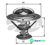 GATES COOLANT THERMOSTAT TH27088G1 FOR MITSUBISHI KIA