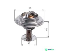 GATES COOLANT THERMOSTAT TH45688G1 FOR LAND ROVER