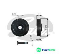 GATES TVD1006A Crankshaft pulley