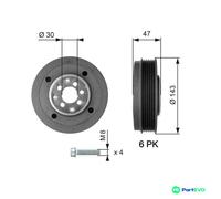 GATES CRANKSHAFT BELT PULLEY TVD1014A FOR AUDI FORD SEAT SKODA VW