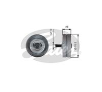 Gates DriveAlign Idler Pulley - T36182