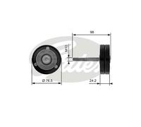Gates DriveAlign Idler Pulley - T36232