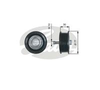 Gates DriveAlign Idler Pulley - T36610