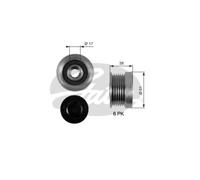 Gates DriveAlign Overrunning Alternator Pulley - OAP7036