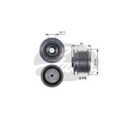 Gates DriveAlign Overrunning Alternator Pulley - OAP7112