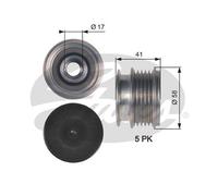Gates OAP7126 Over Running Alternator Pulley