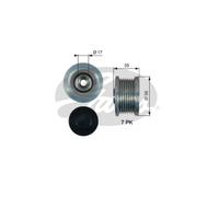 Gates DriveAlign Overrunning Alternator Pulley - OAP7183