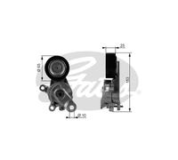 Gates DriveAlign Tensioner Pulley - T38209
