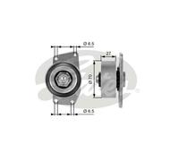 Gates DriveAlign Tensioner Pulley - T38232
