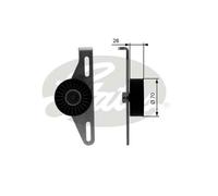 Gates DriveAlign Tensioner Pulley - T38484