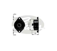 Gates DriveAlign Tensioner Pulley - T39090