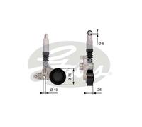 Gates DriveAlign Tensioner Pulley - T39099