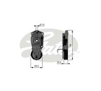 Gates DriveAlign Tensioner Unit - T38405