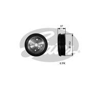 Gates DriveAlign Torsional Vibration Damper - TVD1137