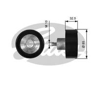 Gates V-Ribbed Belt Deflection/Guide Pulley T36625 – Fits Mercedes-Benz