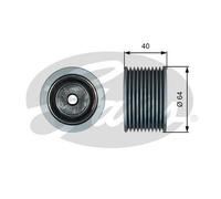 GATES T36632 Deflection / Guide Pulley, v-ribbed belt